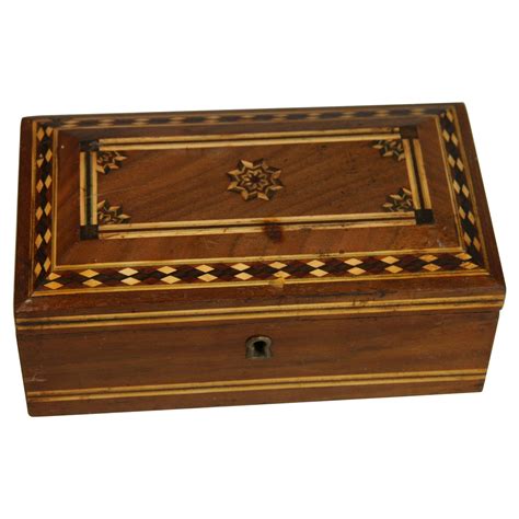 inlaid wooden box for sale